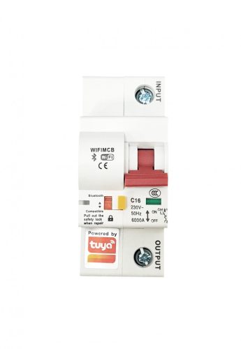 SMARTZILLA Tuya Wifi Okos relé, 1 fázisú, 1 pólusú, C16A