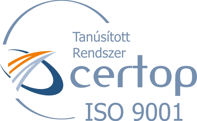 Cégünk megkapta az ISO 9001 Tanusítványt